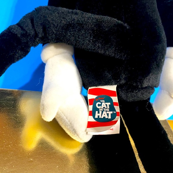 DR SEUSS CAT IN THE HAT VTG 2003 BENDABLE UNIVERSAL STUDIOS LARGE PLUSH 21” - Picture 8 of 12